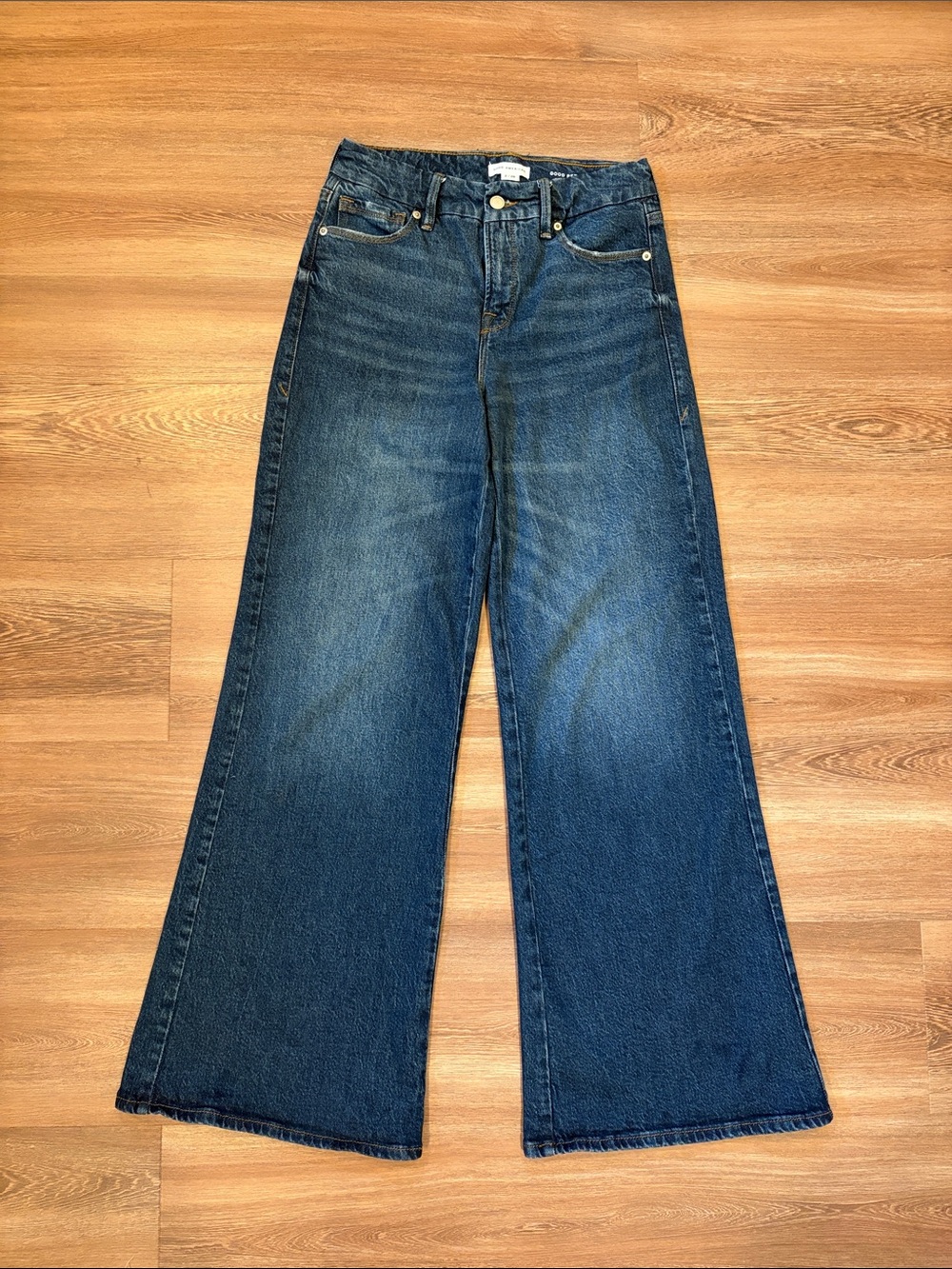 Good American Good Petite Palazzo Wide Leg Jeans Size 2/26